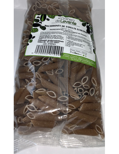 Macarrones Integrales de Espelta Ecologicos 500 g