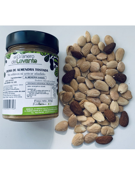Crema de Almendra Tostada 100% Natural, 300g