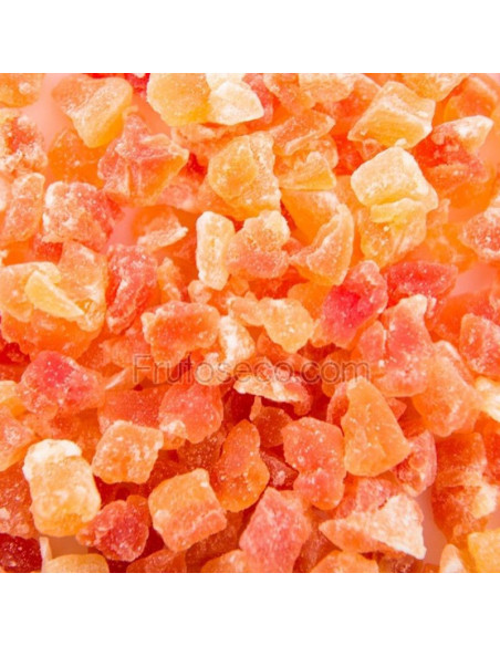 Papaya Natural Deshidratada en dados 250 gr