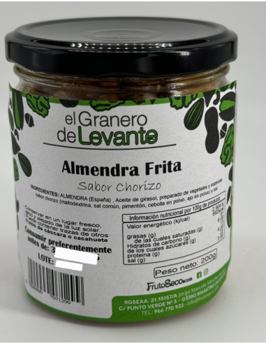 Almendra Frita Sabor CHORIZO 200g
