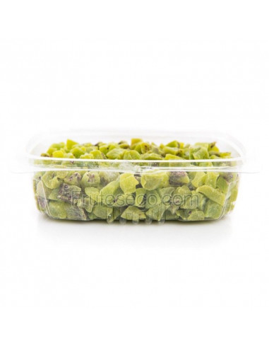 Kiwi deshidratado en dados, bandeja 250 gramos.