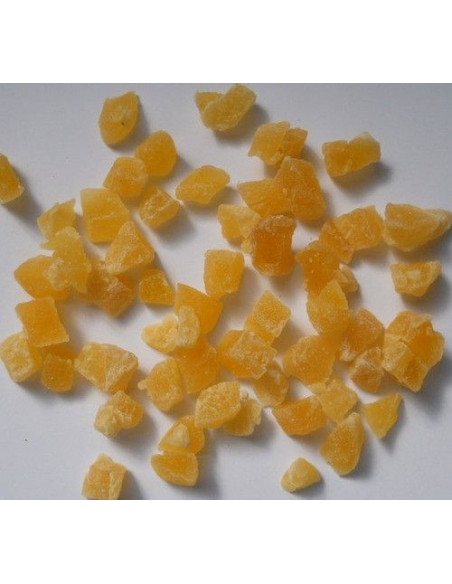 Manzana deshidratada en dados, bandeja 250 gramos