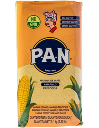 Harina de Maíz Amarillo precocida PAN Caja 10x1 kg