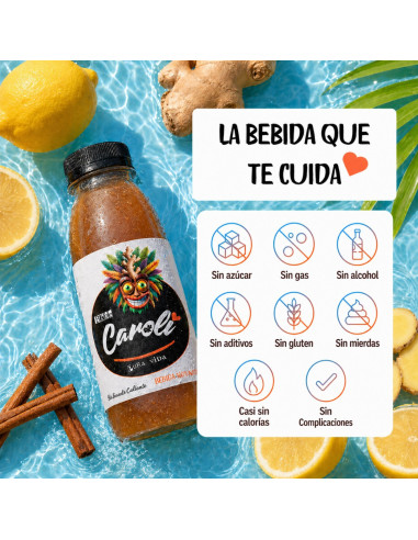 Caroli Bebida Jengibre Canela y Limón (Pack 6 und.) 250ML