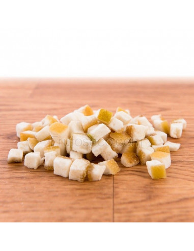 Pomelo deshidratado en dados, bandeja 250 gramos