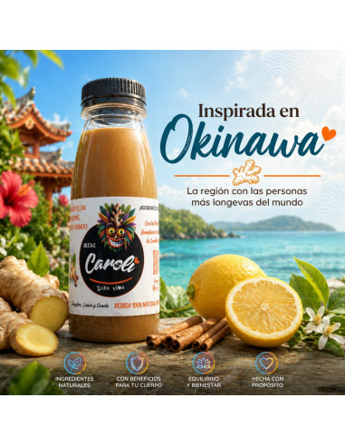 Caroli Bebida Jengibre Canela y Limón (Pack 6 und.) 250ML