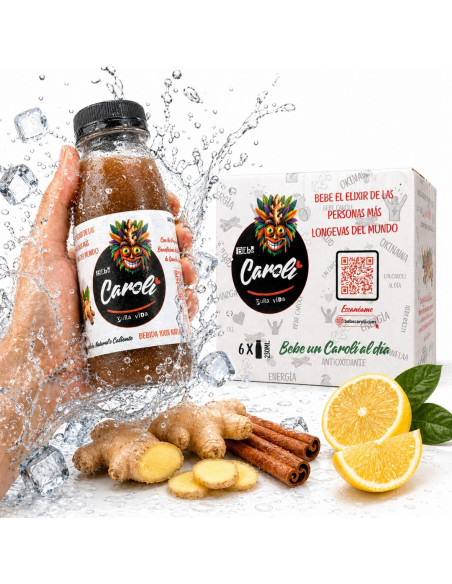 Caroli Bebida Jengibre Canela y Limón (Pack 6 und.) 250ML