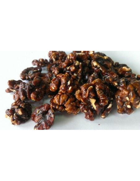 Nueces garrapiñadas, bote 185 gramos "envasado al vacío"