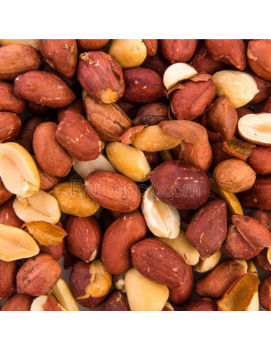 Cacahuete piel tostado sin sal, bote 500 gramos "envasado al vacío"