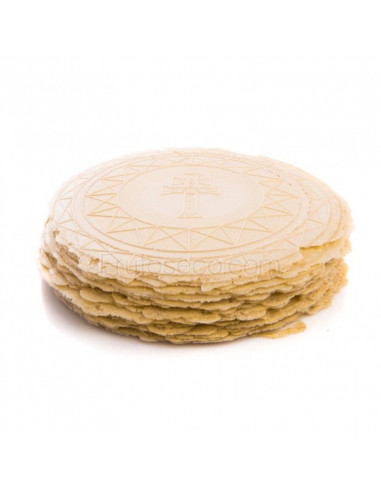Obleas de Vainilla, colorante 100% Natural, paquete 18 unidades