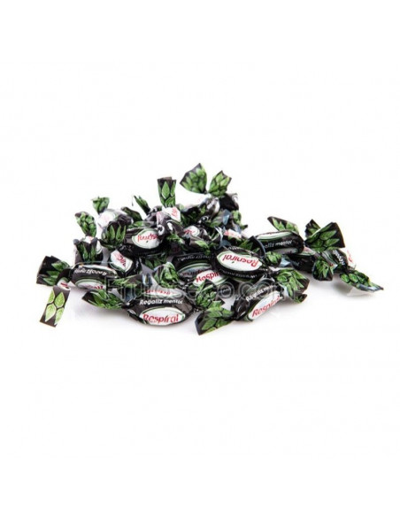 Respiral Regaliz caramelos, bolsa 80 gramos